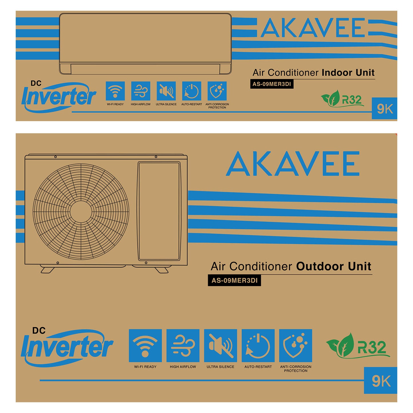 9000BTU Air Conditioner (Inverter)