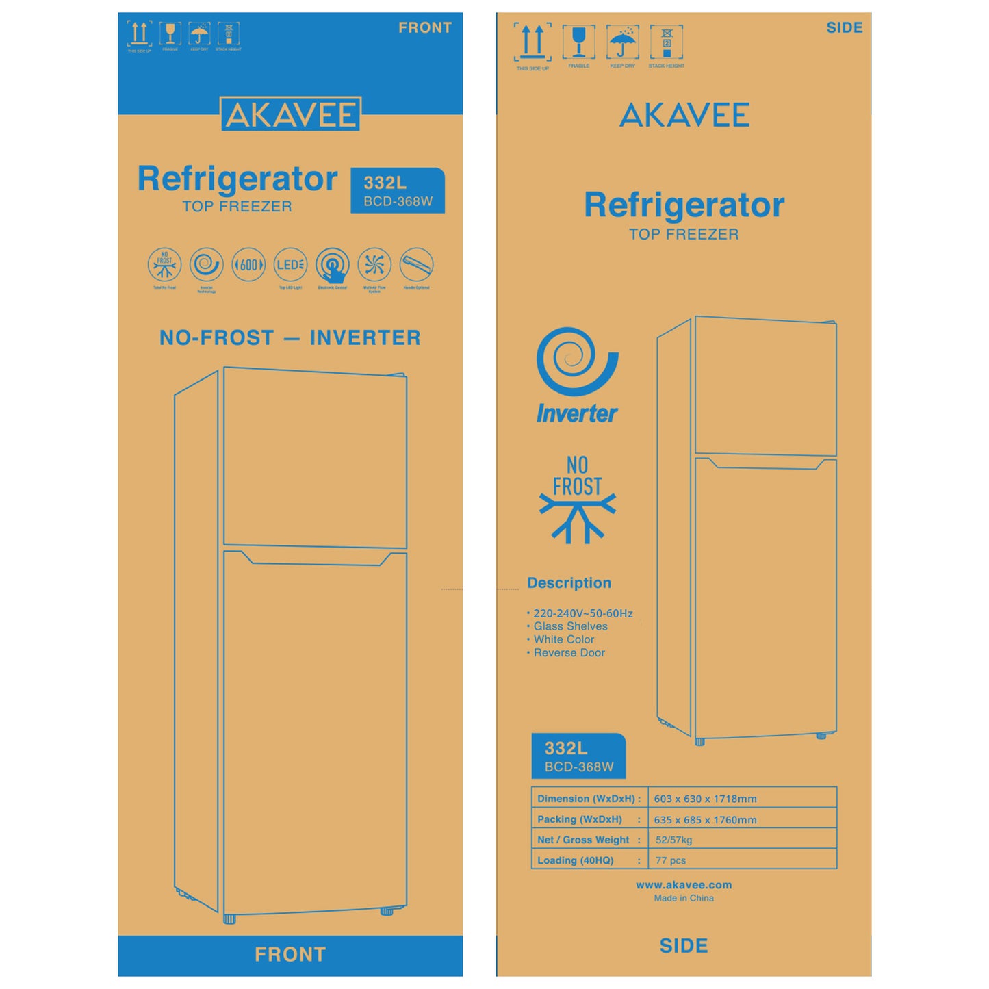 Refrigerator (332L) | Inverter