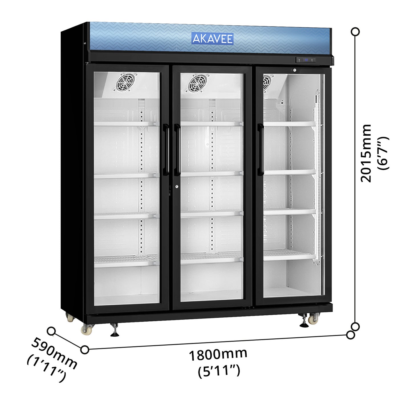 Upright Showcase (1400L)
