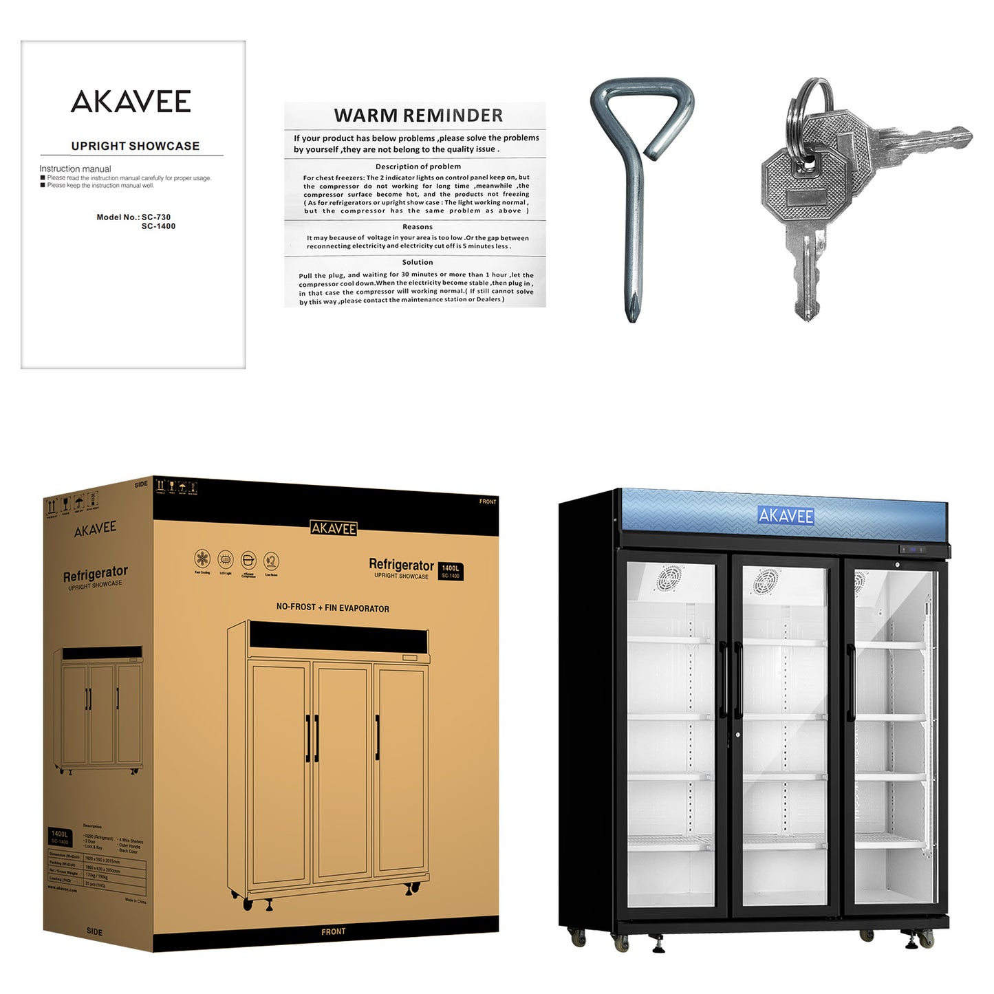 Upright Showcase (1400L)