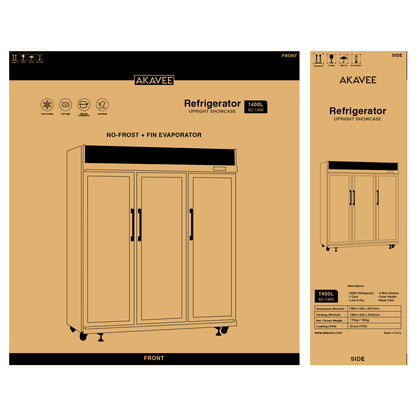 Upright Showcase (1400L)