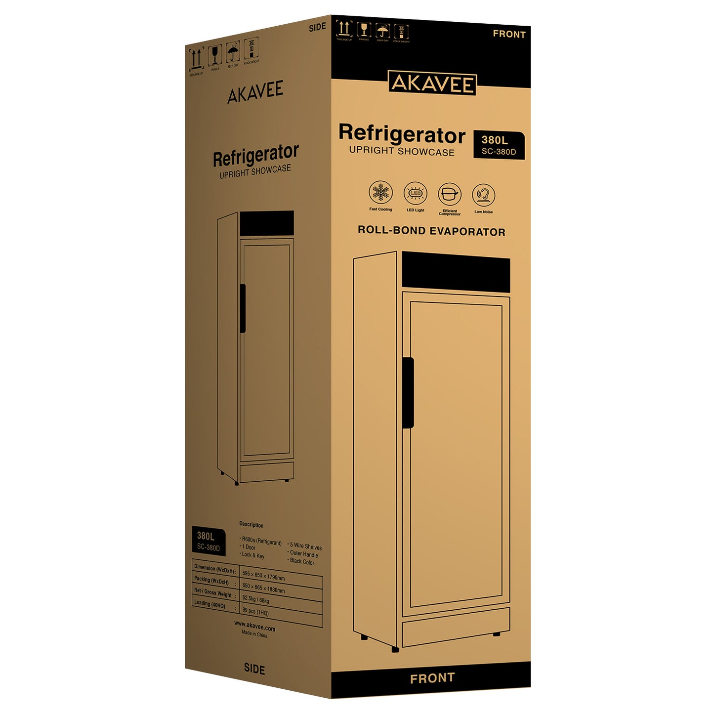 Upright Showcase (380L)