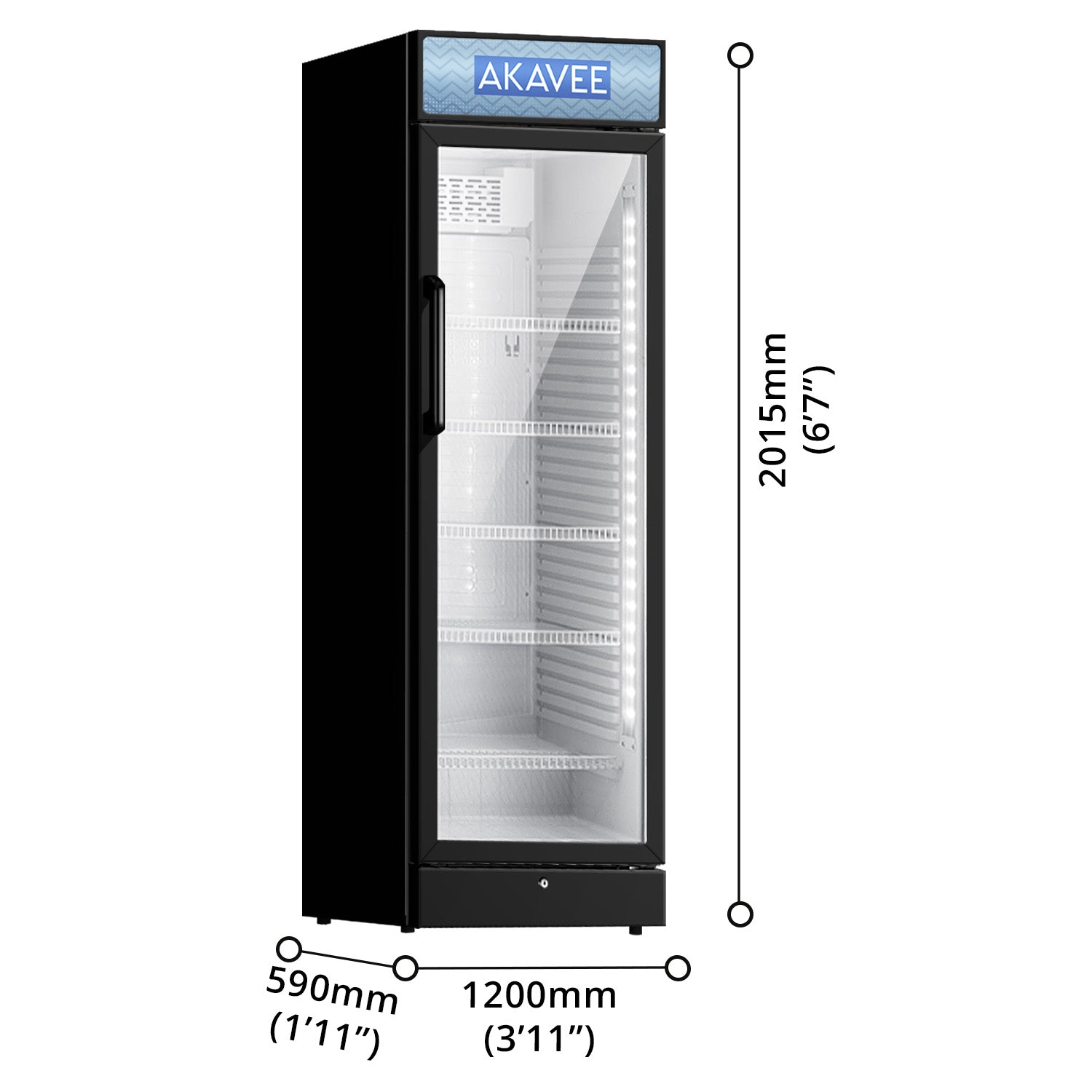 Upright Showcase (380L)