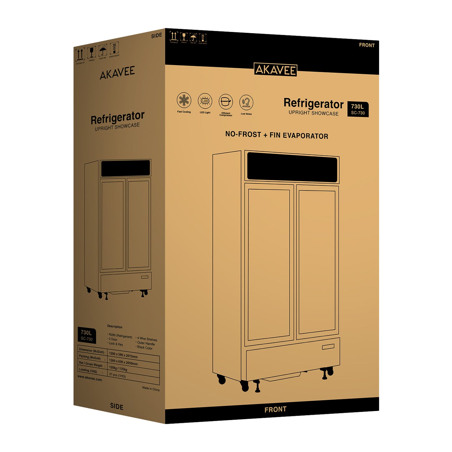 Upright Showcase (730L)
